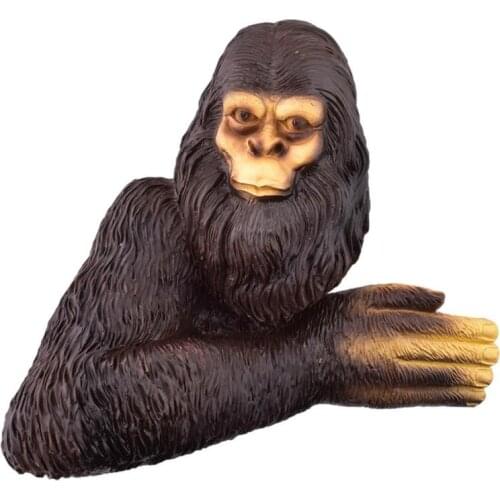 The Bashful Bigfoot Tree Statue Whimsical Cartoon Orangutan Sculpture Tree Garden Yard Art Tree Garden Decoration