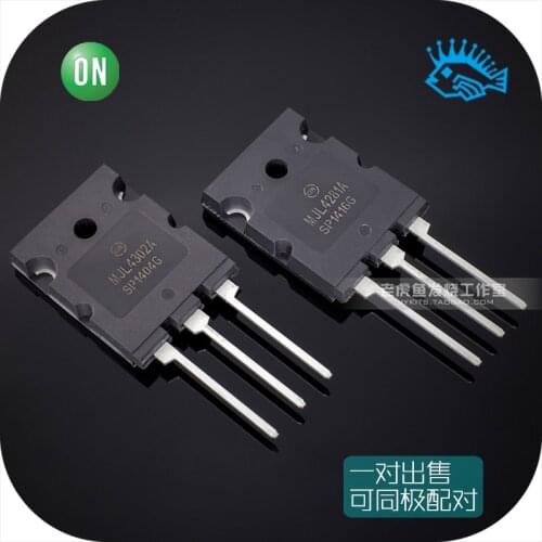 1pair Brand new original ON MJL4302A MJL4281A high power rear stage amplifier audio tube fever DIY