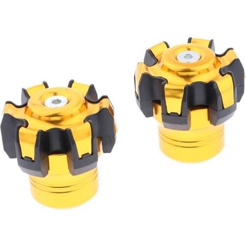 1 Pair Universal Motorcycle Falling Protector, Aluminum Alloy Motorcycle Front Fork Frame Sliders Crash Cap