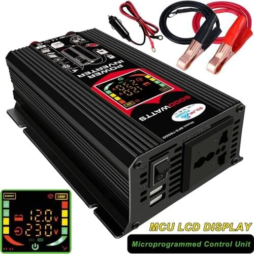 600W Hot Digital Car Inverter DC 12V to AC 220/110V USB Modified Sine Wave Converter Car Power Inverter Charger Adapter