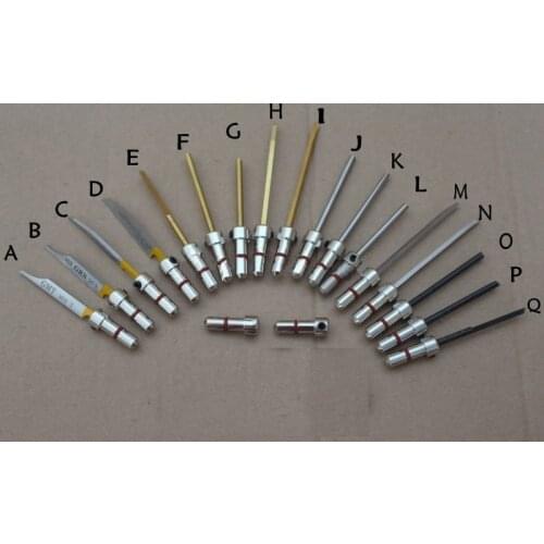 Free shipping 17pcs Jewelry Tool Quick Change Graver HandPiece Connector Jewelry Engraving Knife