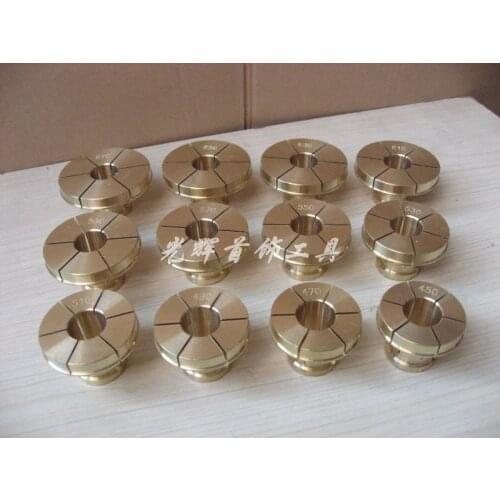 Large Brass Bracelet Circle Kits Collets for Jewelry Carving Machine 12pcs
