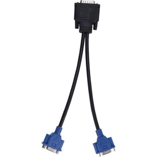 Dms-59 Pin Male To Dual Vga Female Y Splitter Adapter Cable