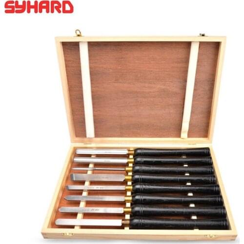 8pcs/lot Woodworking Chisel HSS Wood Carving Gouge Chisel Sculpture Craft Woodcut Tool