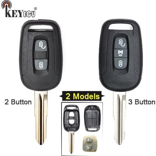 KEYECU for Chevrolet Captiva Opel Antara 2006-2013 FCC ID: OKA-151T Replacement 2 / 3 Remote Key Blank Shell Case Cover Fob