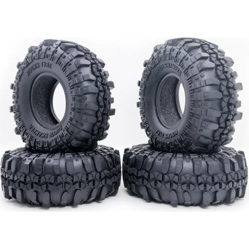 4pcs 1.9 inch 110mm Rock Crawler Tire Wheel with Solid Beadlock Wheel Rim for 1/10 RC4WD D90 D110 TF2 AXIAL RC Car