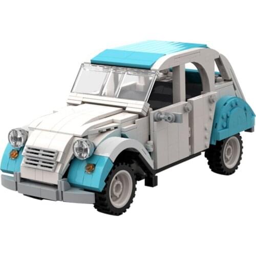 MOC Famous Car Collection Model Building Blocks Simulation Vehicle Assembly Kids DIY Educational Bricks Toys Children Xmas Gifts