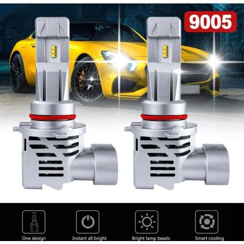 2pcs 9005 9145 HB3 H10 LED Headlight Fog Light Bulbs Kit 120W 24000LM 6000K White