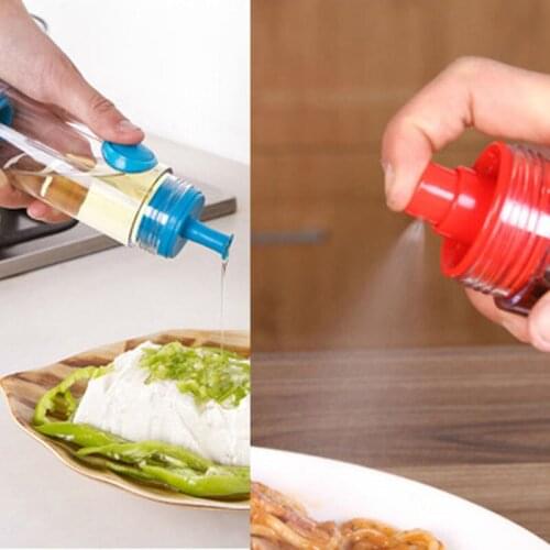 Kitchen 2 in 1 Cooking Olive Oil Sprayer Dispenser Cruet Kitchen Pastry Tool Drop Shipping Oil Spray Bottle Food-grade