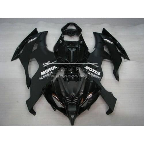 Injection mold new motorcycle fairing kit For YAMAHA YZF R6 2008 2009-2014 YZFR6 all black 08-12 13 14 fairings set JL65