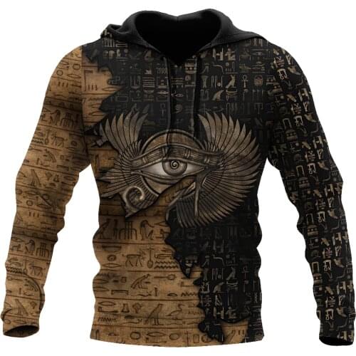 Eyes Of Egypt 3D All Over Printed Fashion Mens Autumn Hoodie Sweatshirt Unisex Streetwear Casual Zip Jacket Pullover KJ508