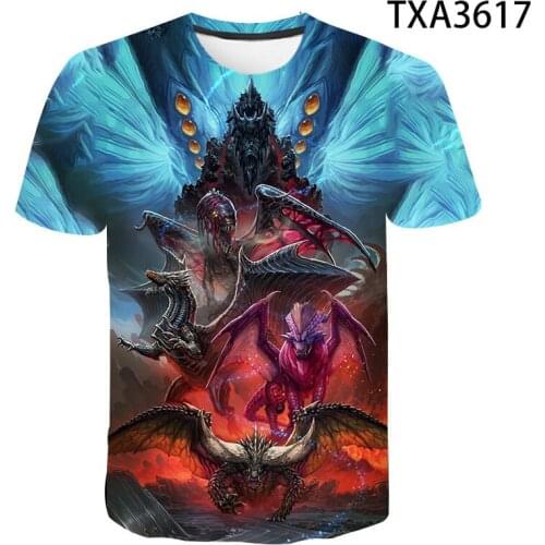 2020 New Summer Monster Hunter 3D T shirt Boy Girl Kids Fashion Streetwear Men Women Children Printed T-shirt Cool Tops Tee