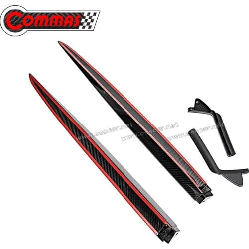 CSSCAR HOT SALE Dry Carbon Fiber OEM Style Side Skirts Fit For McLaren 650S Original Car Side Skirt Covers Auto Parts 00547