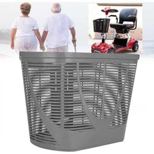 Mobility Scooter Plastic Front Rear Hang Basket Bike Bicycle Bracket Bag Modification Accessory Replacement with Mounting Screw