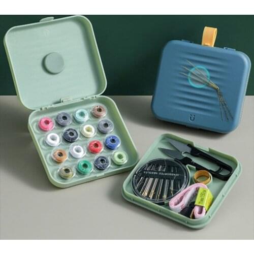 Portable Travel Sewing Box set Storage Box Small Multifunction Magnetic Sewing Kit Household Handmade Sewing Accessories