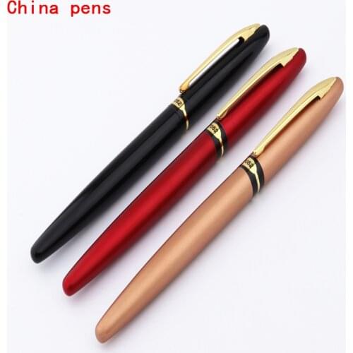 Fashion luxury quality 7052 Round Creative metal ink Pen student School Finance office Super fine pen fountain pen