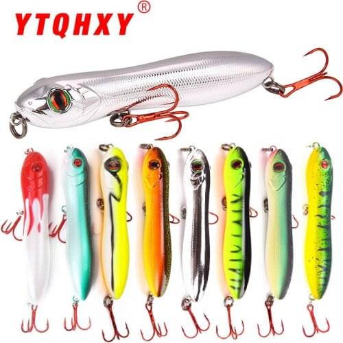 Super strength Popper fishing lure Floating Wobblers 100mm 15.6g topwater pencil lure fishing Goood action hard bait pencil bait