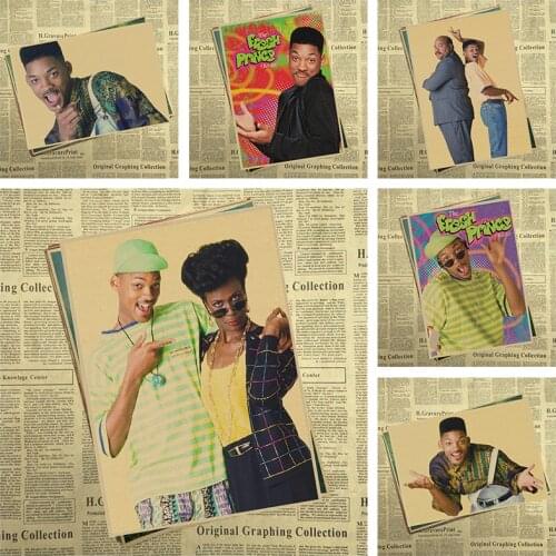 The Fresh Prince of Bel-Air US TV Show Vintage Retro Poster Decorative DIY Wall Stickers Home Posters Bar Art Decor