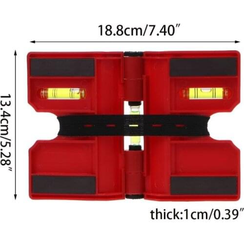 Angle Gauge Level Magnetic Inclinometer With Strap 270Degrees Adjustable Pipe Leveller