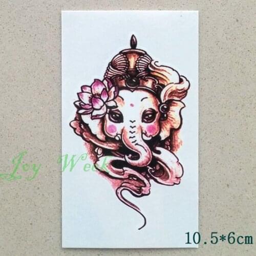 Waterproof Temporary Tattoo Sticker elephant tattos Ganesha totem tatto stickers flash tatoo fake tattoos for women girl