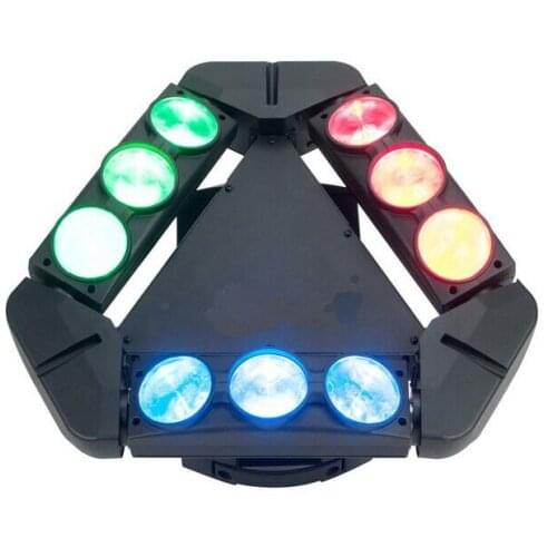 High brightness 9pcs*12W cree 4 in 1 led ADJ moving head beam light led disco light wash dmx dj equipment for wedding show party