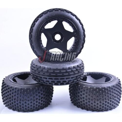 High strength High grip Classic five-star wheel assembly for 1/5 ROVAN KM HPI BAJA 5B