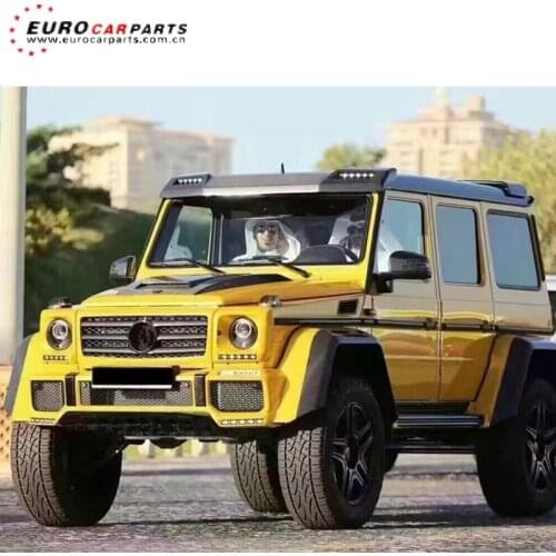W463 6x6 light bar fit for G-class G350 G400 G500 G55 G63 to B-style 6x6 front roof spoiler carbon fiber W463 front roof spoiler