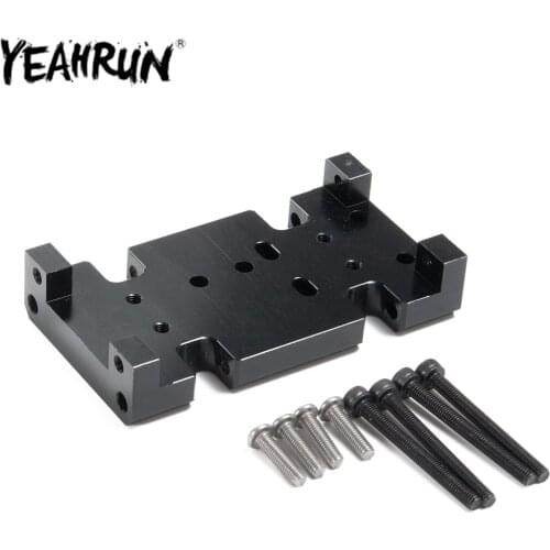 YEAHRUN RC Car Gearbox Mount Transmission Holder Plate for 1:10 Axial SCX10 D90 D110 RC Crawler Upgrade Parts