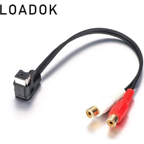2 RCA AUX IN Audio Input Cable Adapter Connector for Pioneer AVIC Z1 Z2 Z3 N4 DEH-P IP-BUS CD-RB10