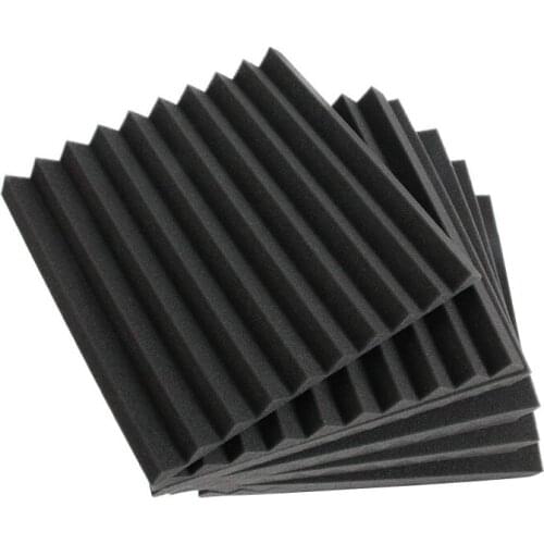 6 Pack Soundproofing Foam Acoustic Foam Sound Treatment Studio Room Absorption Acoustic Panels Studio Foam Wedges 30x30x2.5cm