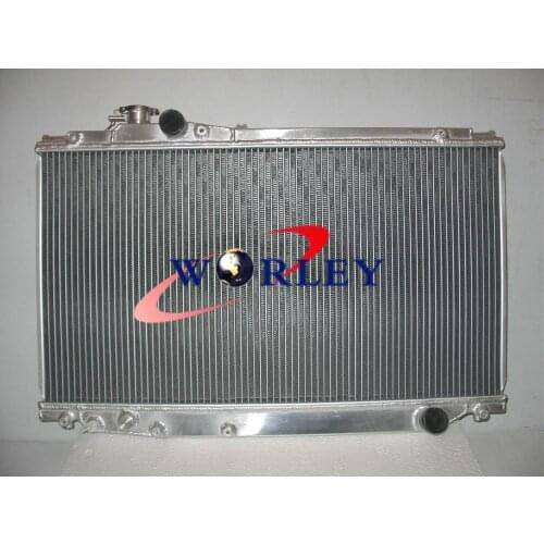 Aluminum radiator for Toyota Supra Mark 4 IV JZA80 Turbo Manual 1993-1998