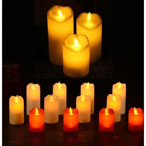 Flameless LED Electrical Candle Tea Light Night Lamp Wedding Party Romantic Home Decor