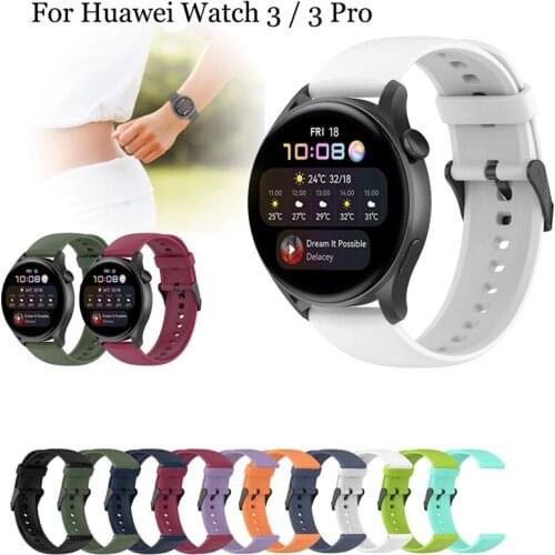 Official style Sports silicone strap For HUAWEI Watch 3 Pro EasyFit 22mm GT2 Pro/GT 2 46mm Bands For honor MagicWatch2 Bracelet