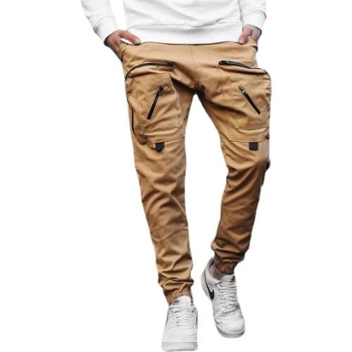 Cargo Pants Men Woven Multi-pocket Slacks Pants Fashion Casual Trousers Outdoor Sports Pants Jogging Pants Men Streetwear
