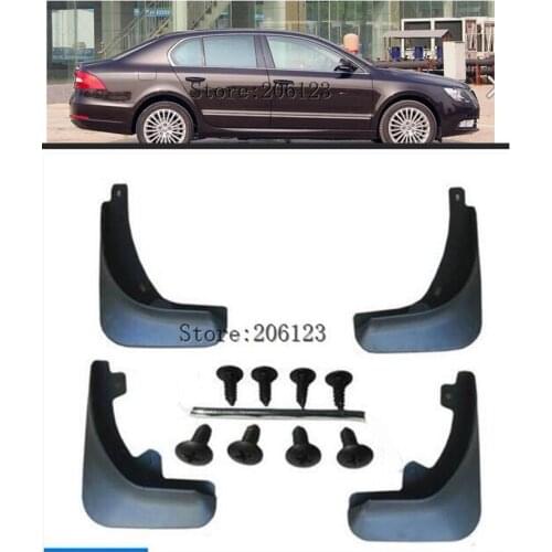 Car Mud Flaps For Skoda Superb 2013-2015 Mudflaps Splash Guards Mud Flap Mudguards Fender Front Rear Styling