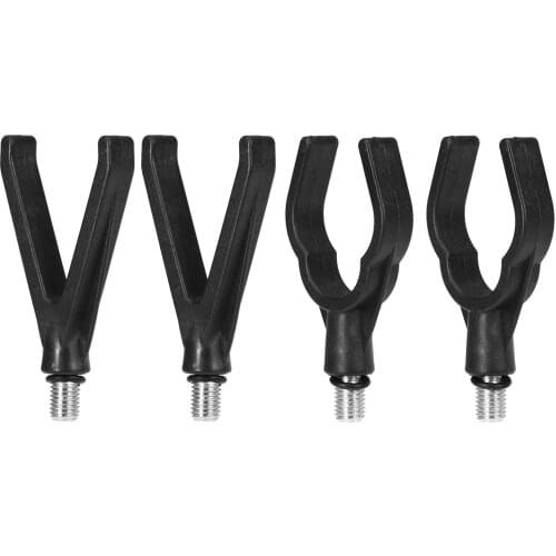 4PCS Fishing Rod Rest Head Fishing Rod Holder Stand Fish Pole Butt Grip V-head Rod Holder Carp Fishing Tackle Accessories