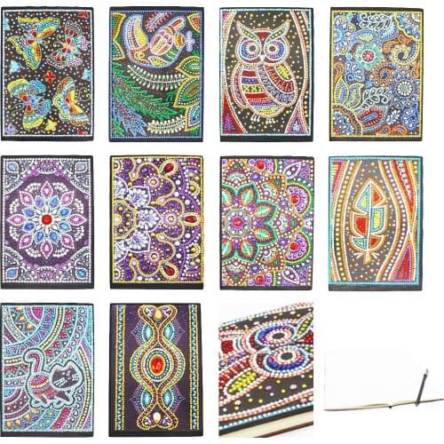 EverShine Diamond Painting Notebook Special Shape Animals Diamond Embroidery Owl Cross Stitch Diamond Art Handwork Hobby