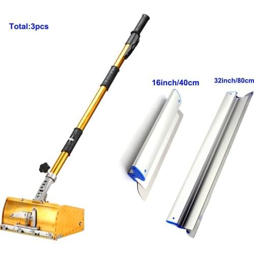 Charhs Finishing 40/80cm Skimmer Blades Drywall Exterior Rendering Plastering Flat Box 32"24" Drywall Skim spatulas Blade Set