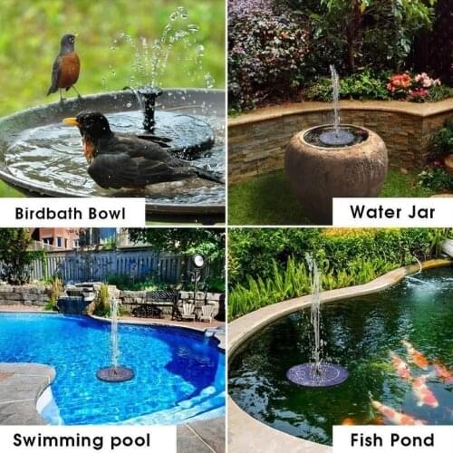 New Upgrade Solar-Powered Bird Fountain Kit New Design Bird StandingFeeder Outdoor Decoration Garden Supplies Tool Drop shipping