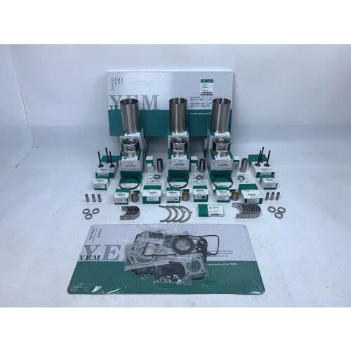 New 3D84-3 Rebuild Overhual Kit With Bearings Cylinder Liner Piston Rings Full Gasket Set Engine Valves Kit For Yanmar