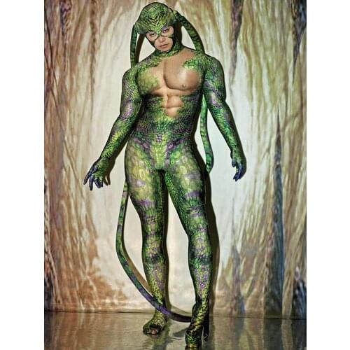 Rave Festival Clothing Green Bodysuit Long Sleeves Full Cover Gogo Dance Costume Nightclub Stage Performance Outfits VDB2619