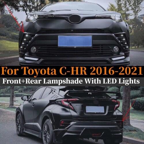 Front Fog Foglight Lampshade 2016 2017 2018 2019 2020 Tuning Accessories LED Daytime Running Light Body Kit For Toyota C-HR CHR