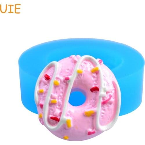 TYL008U Doughnut Donut with Sauce Donut Cabochon Decoden Supplies Kawaii Cabochon Cell Phone Kitsch Making Mold