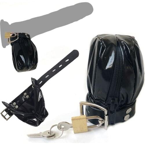 Adjustable Male Chastity Cage Scrotal Bound Penis Ring Scrotum Nest Testis Sleeve Cock Ring Adult Toys Sex Products for Men Gay