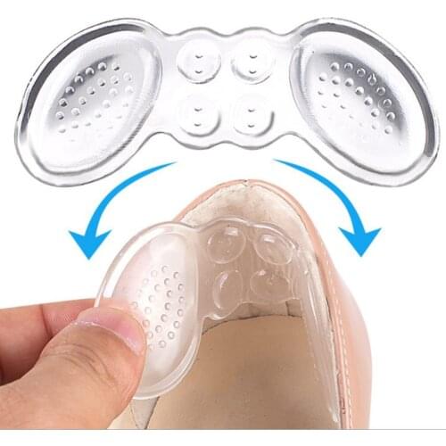 Silicone Gel Butterfly Anti-skid Heel Sticker Protector Women Cushion for Shoes High Heels Pain Relief Foot Care Grips Inserts