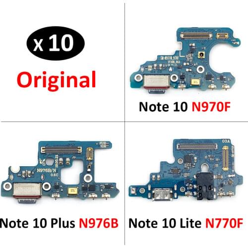 10Pcs, Original New Charging Dock For Samsung Galaxy Note 10 Lite Charger Port Connector Flex Cable N770F N970F