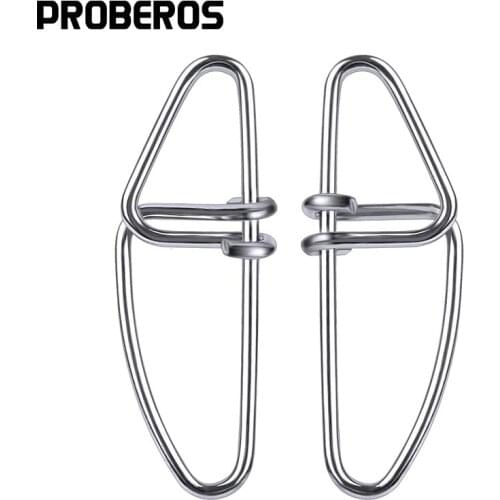 100pcs Crosslock Snap Fishing Barrel Swivel Safety Snap 13mm-28mm Swivel Snap 0#-6# Fishing Swivels Pesca Peche