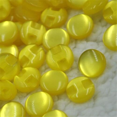 100pcs Yellow Color Child Clothes Candy Color Eye Cat Stone Button/Sewing lots