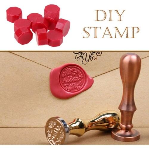 100pcs/lot Octagon Retro Sealing Wax Beads Stamping Envelope Decor Envelope Documents Wedding Invitation