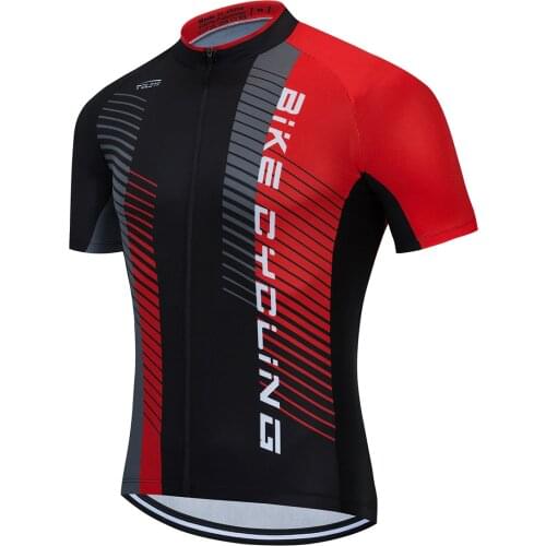 2020 black white Mens Cycling Jerseys Short Sleeve Bike Shirts MTB Bicycle Jeresy Cycling Clothing Wear Ropa Maillot Ciclismo